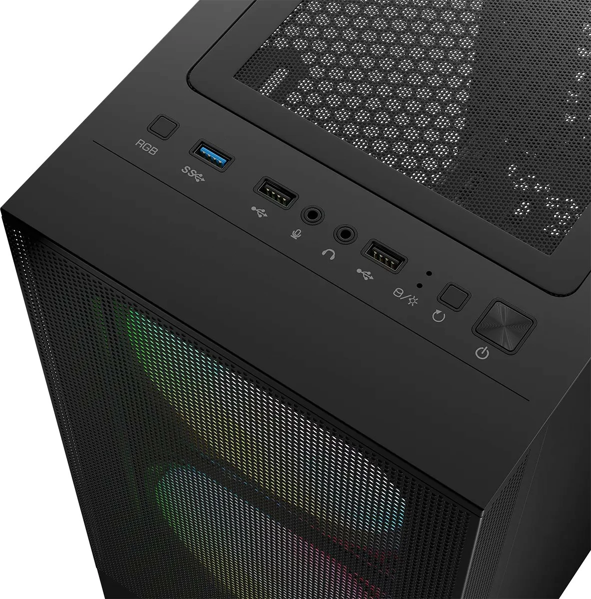 Kasë Logic Concept Arya ARGB, Midi Tower, ATX, e zezë