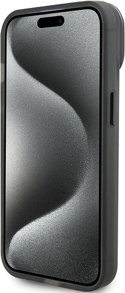 Mbështjellës Ferrari FEHMP15SUSCAK për iPhone 15 6.1", Ring Stand, MagSafe, zi