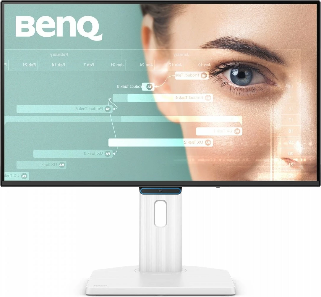 Monitor BenQ GW2490TC 23.8'' FHD 144Hz IPS 5ms, HDMI/DisplayPort/USB-C, altoparlantë, rregullim lartësie, zi/bardhë