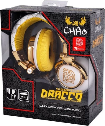 Kufje Thermaltake TteSPORTS DRACCO Signature, 3.5mm, të bardha