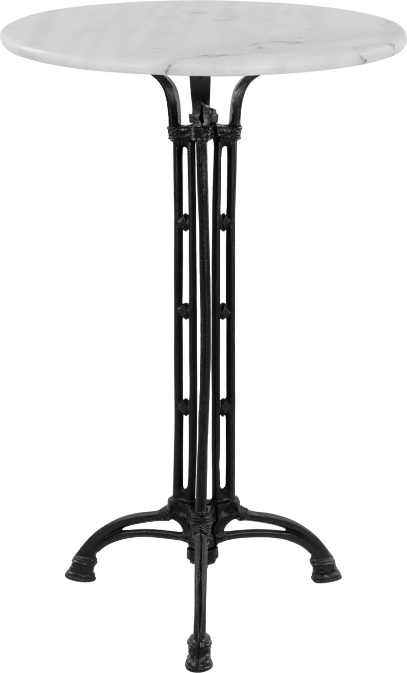 Tavolinë BRIELLE FH5890 me këmbë prej gize dhe sipërfaqe mermeri Φ60x110Hcm