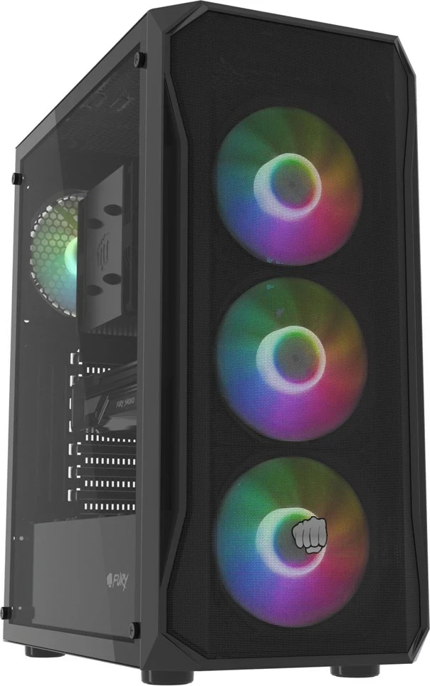 Kasë FURY Shobo SH4F RGB Midi Tower, E zezë