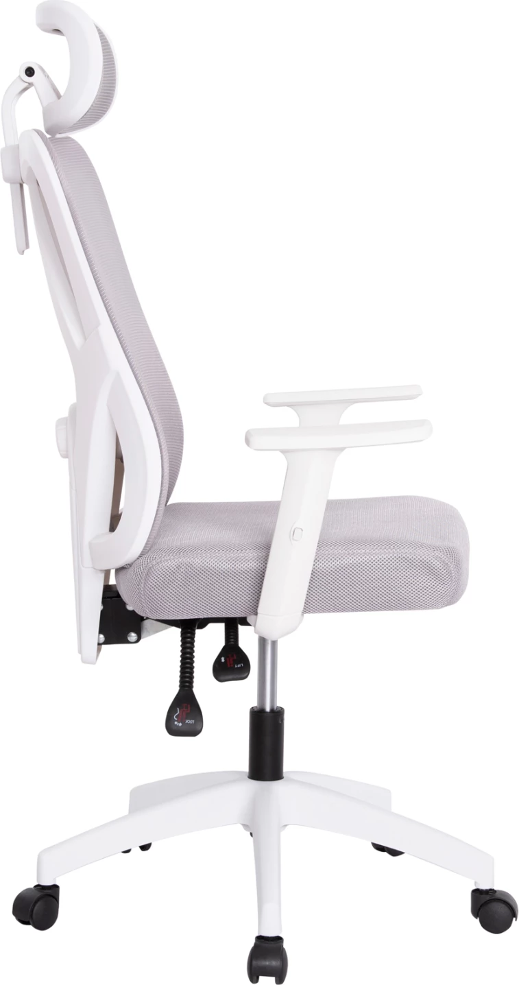 Karrige për zyre MEXER FH1195.02, hiri/e bardhë