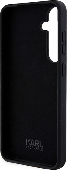 Mbështjellës Karl Lagerfeld Silicone Ikonik për Samsung Galaxy S24+, i zi