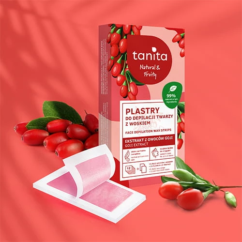 Letër depilimi fytyre Tanita Natural&Fruity, 12 pcs 