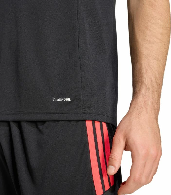 Fanellë futbolli adidas për meshkuj, e zezë e bardhë e kuqe