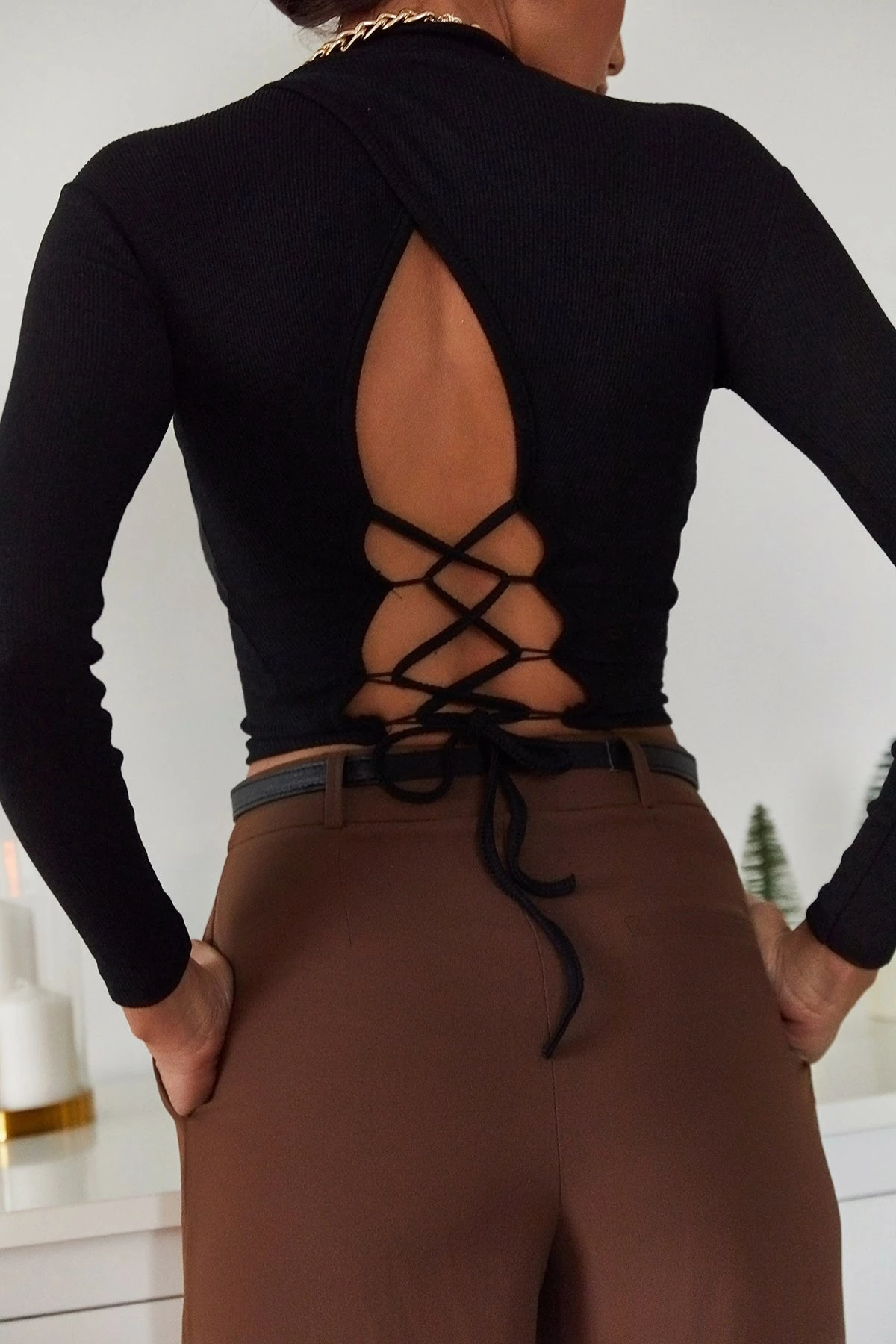 Bluzë për gra Jumeon, X6874, e zezë