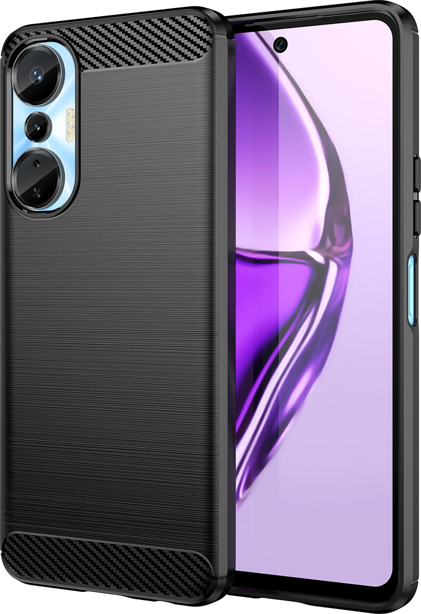 Mbështjellës Hurtel Carbon Case për Infinix Hot 20S, TPU, i zi