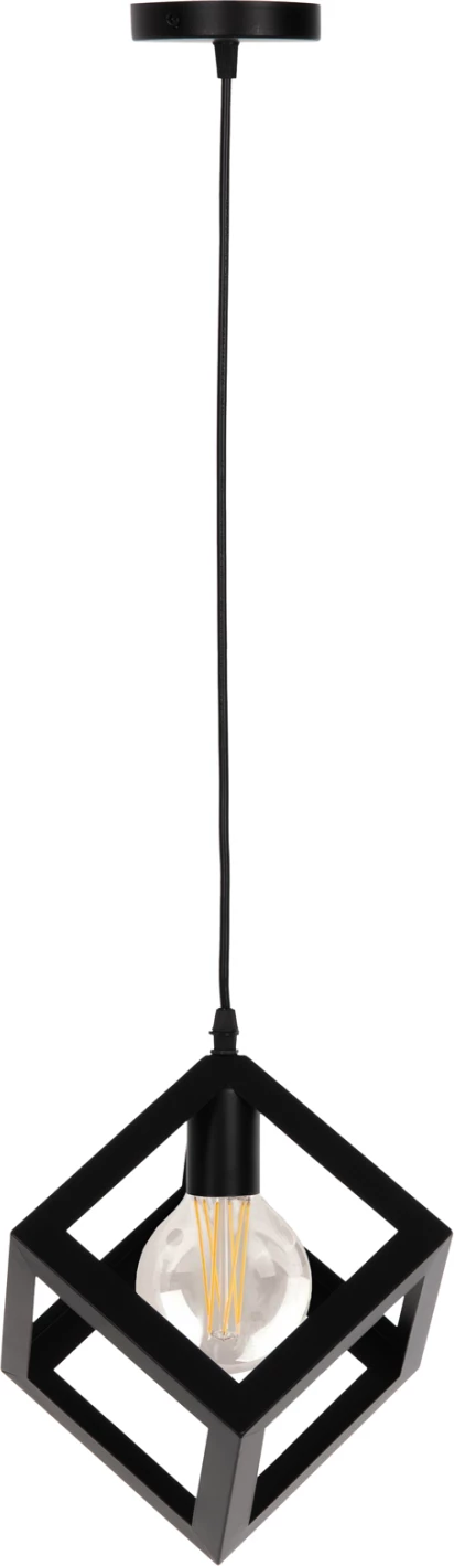 Llambë varëse tavani FH4192 kub metalik i zi 16x16x132Hcm