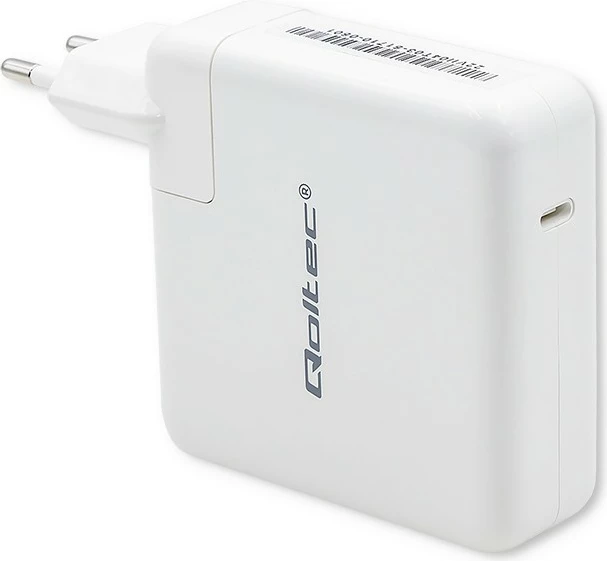 Mbushës muri Qoltec 96W, USB Type-C PD, i bardhë