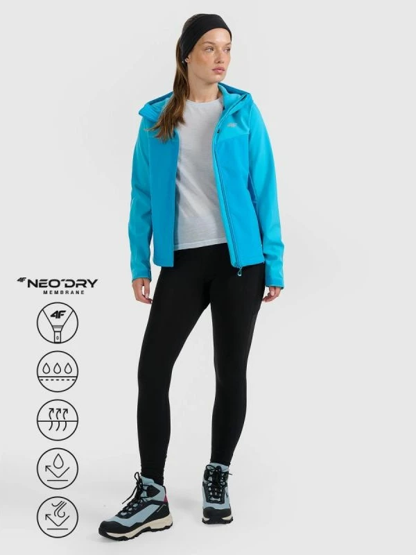 Jakne softshell për femra 4F, kaltër