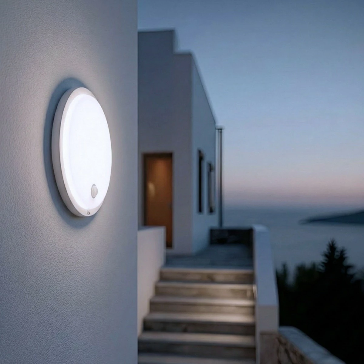 Llambë LED me sensor lëvizje PIR Maclean MCE525 W 10W 1000 lm 4000K IP65 e bardhë