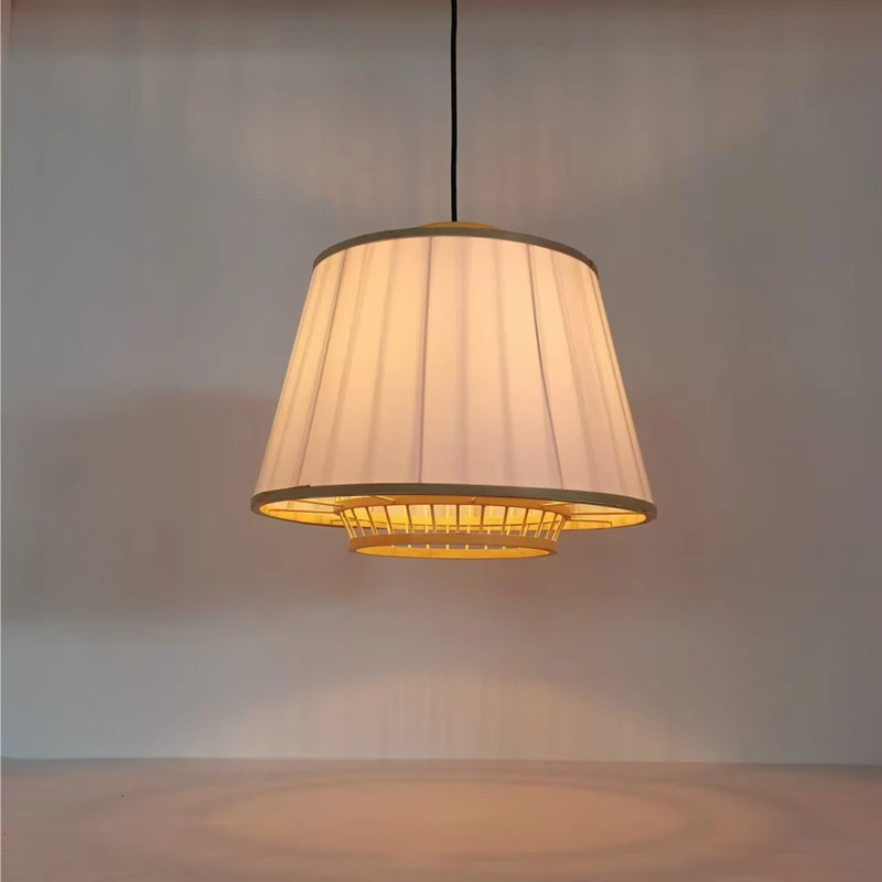 Dritë tavani Certy Inart E27 bambu ngjyrë natyrale D50χ33cm