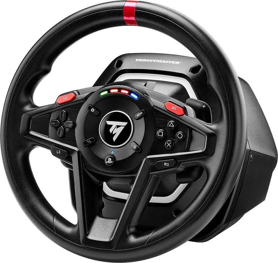 Timoni gaming Thrustmaster T128 me pedale, për PC/PS4/PS5, i zi