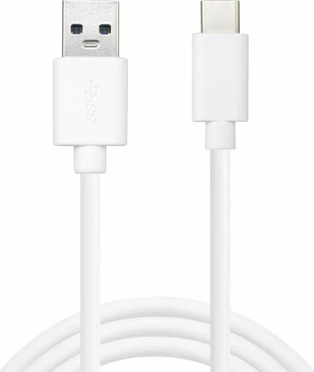 Kabllo Sandberg USB-C 3.1 në USB-A 3.0 136-14, 2 m, 60 W, 5 Gbps, e bardhë