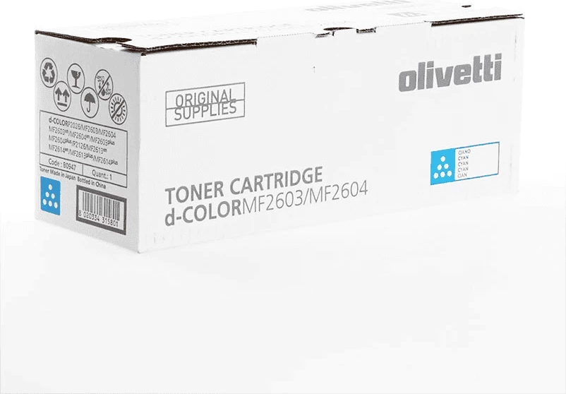 Toner, Olivetti B0947, rendiment 5000 faqe, paketim 1 copë, cyan