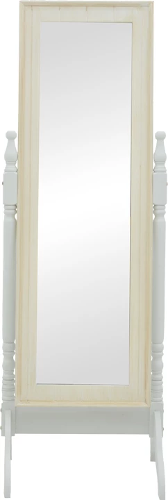 Pasqyrë Malone Inart, ngjyrë e bardhë antike, MDF, 55x50x160cm