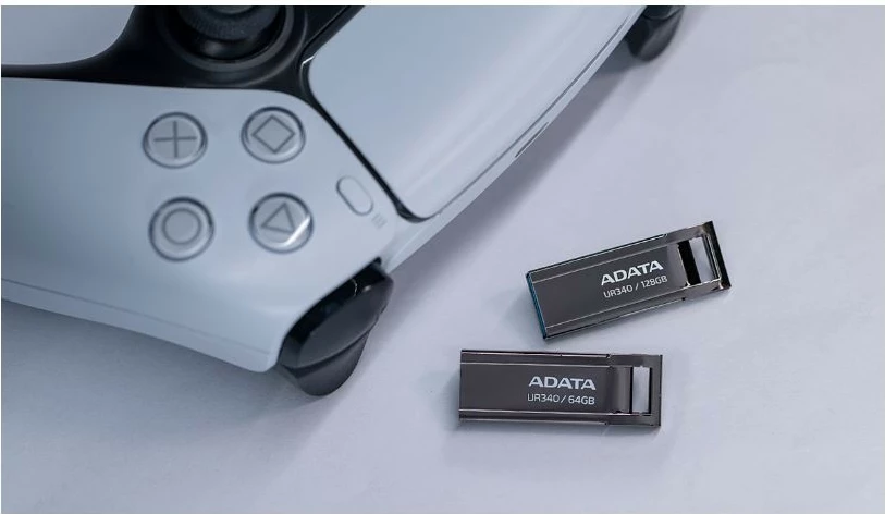 Pendrive Adata UR340, 64GB, USB 3.2 Gen 1, e zezë