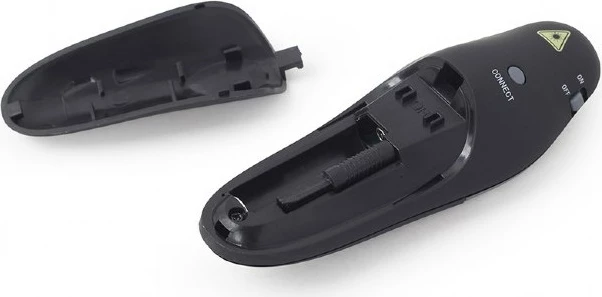 Telekomandë wireless për prezantime Gembird WP-L-11, me USB receiver, e zezë