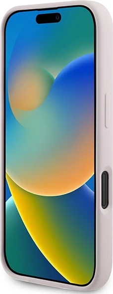 Mbështjellës Karl Lagerfeld Silicone KC Heads Ring MagSafe për iPhone 16, Rozë