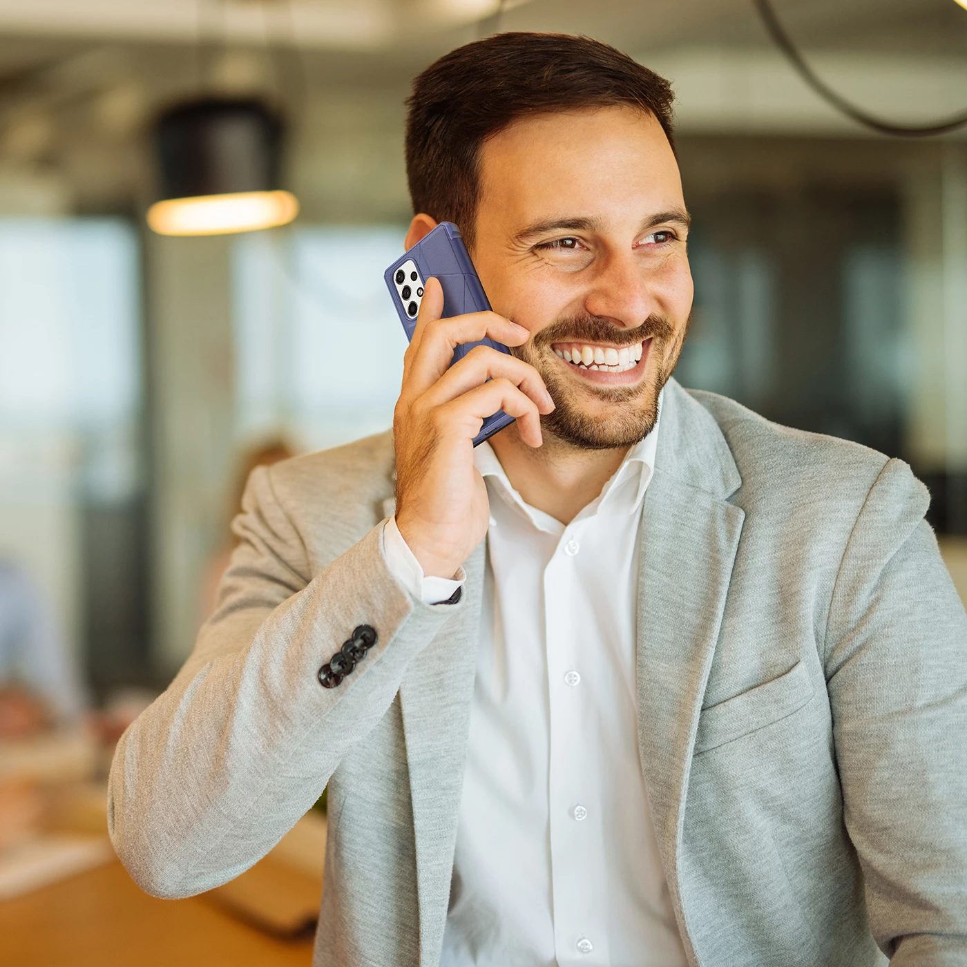 Mbështjellës Dux Ducis Skin X për Samsung Galaxy A73, me xhep për karta, me stand, kaltër