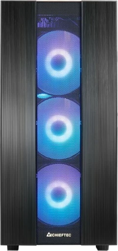 Kasë Chieftec Hunter 2 GS-02B-OP, Midi Tower, 4x RGB, USB-C, E zezë