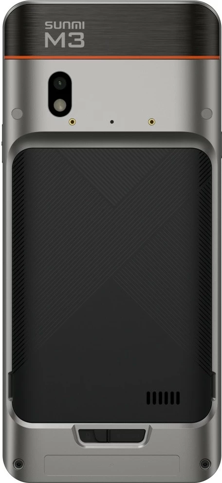 Terminal POS dorëmbajtës, Sunmi M3 A14, 6.75" 3GB/32GB, NFC SoftPOS, Wi‑Fi, IP65, bateri 5000 mAh, e zezë/argjendtë