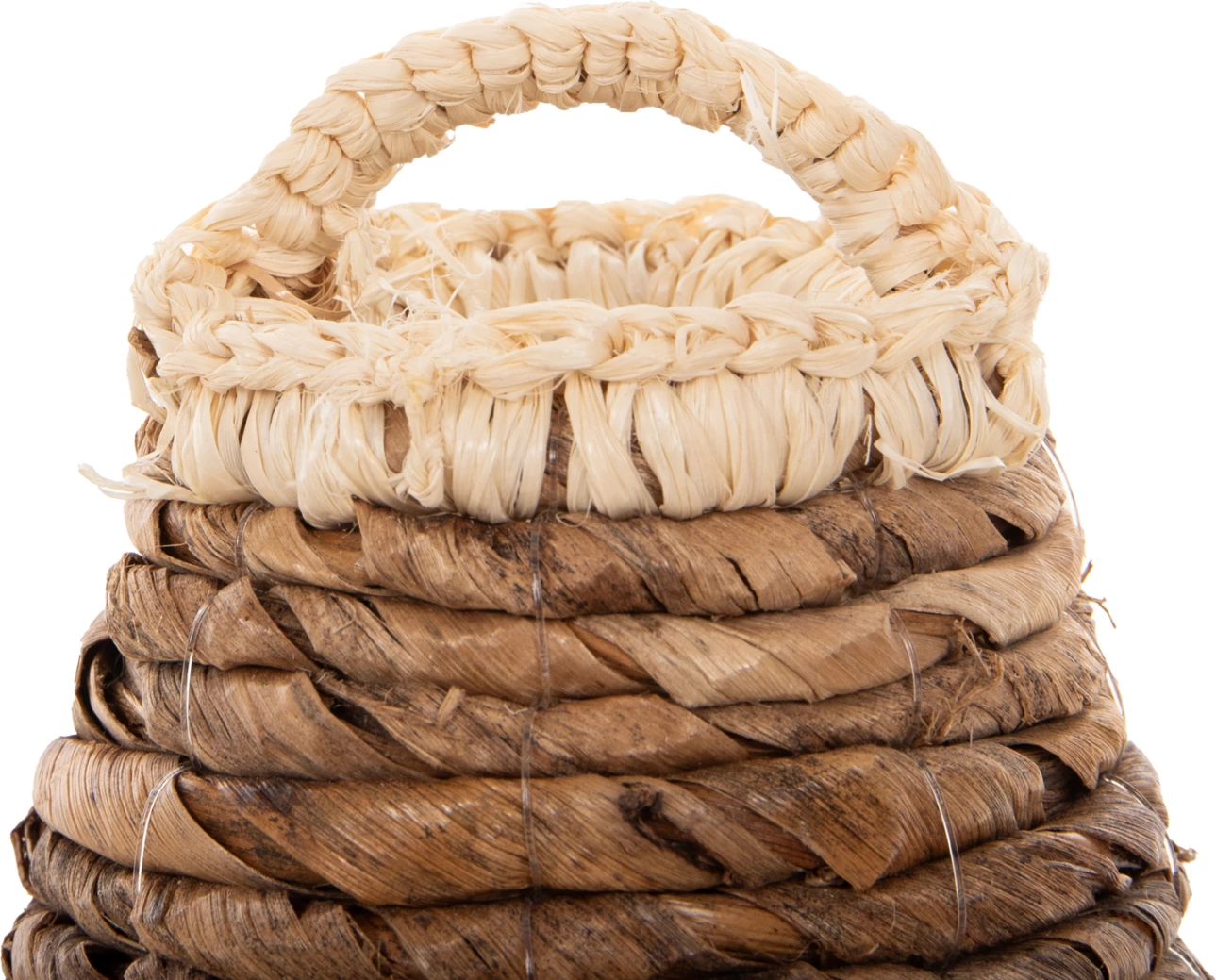 Llambë varëse tavani me thekë, fibra palme të thata, FH7854, Φ51x37H cm