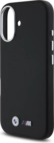 Mbështjellës BMW M Smooth Full Wrapped Metal MagSafe për iPhone 16, Zi