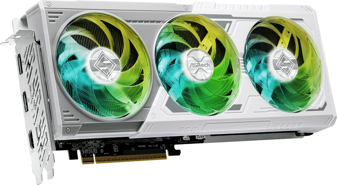 Kartë grafike, ASRock Radeon RX 9060 XT Steel Legend, 16GB GDDR6 128-bit, PCIe 5.0, 1x HDMI + 2x DisplayPort