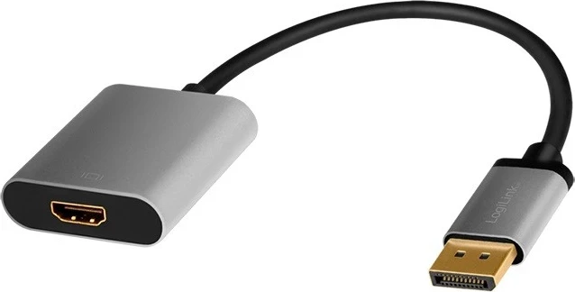 Përshtatës LogiLink DisplayPort HDMI CDA0108, hiri