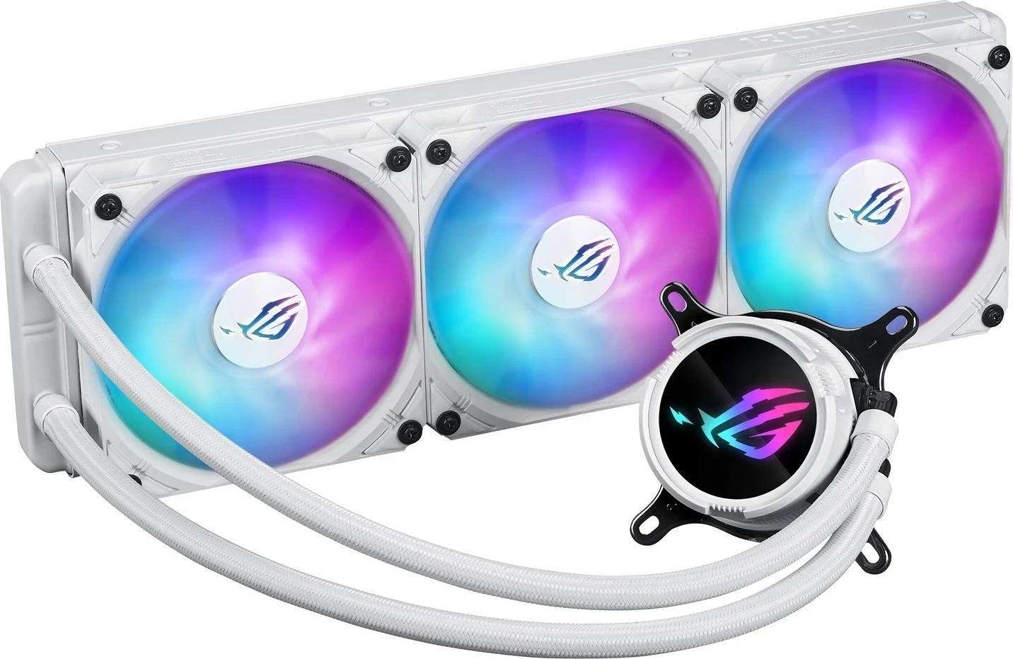 Kit i ftohjes së lëngshme për procesorin ASUS ROG Strix LC III 360 ARGB Edicioni i Bardhë