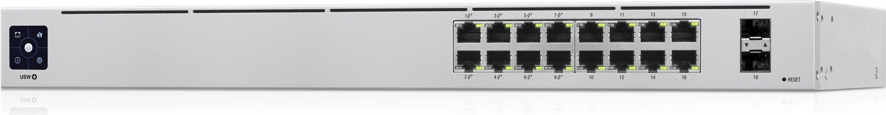Switch Ubiquiti UniFi 16-Port PoE Managed L2/L3 Gigabit Ethernet Argjendtë