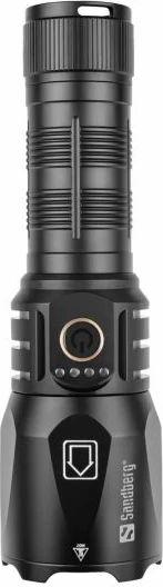 Dritë dore me powerbank Sandberg Survivor Torch 420-89, 5000 mAh, 1200 lm, IPX45, USB-A/USB-C, set me kabllo + rrip dore, e zezë