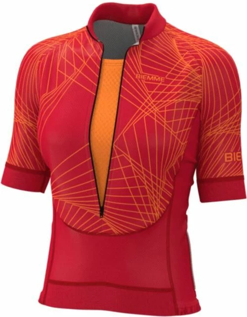 Fanellë çiklizmi Biemme për meshkuj, e kuqe