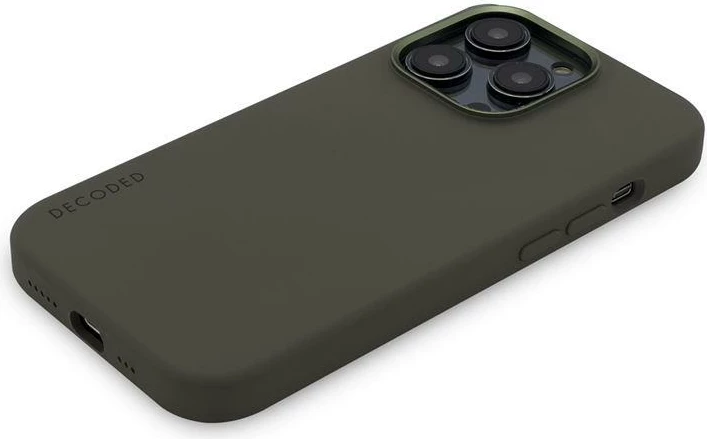 Mbështjellës Decoded për iPhone 14 Pro Max, MagSafe, silikon, Gjelbër