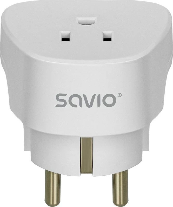 Adapter elektrik SAVIO AP-01, i bardhë
