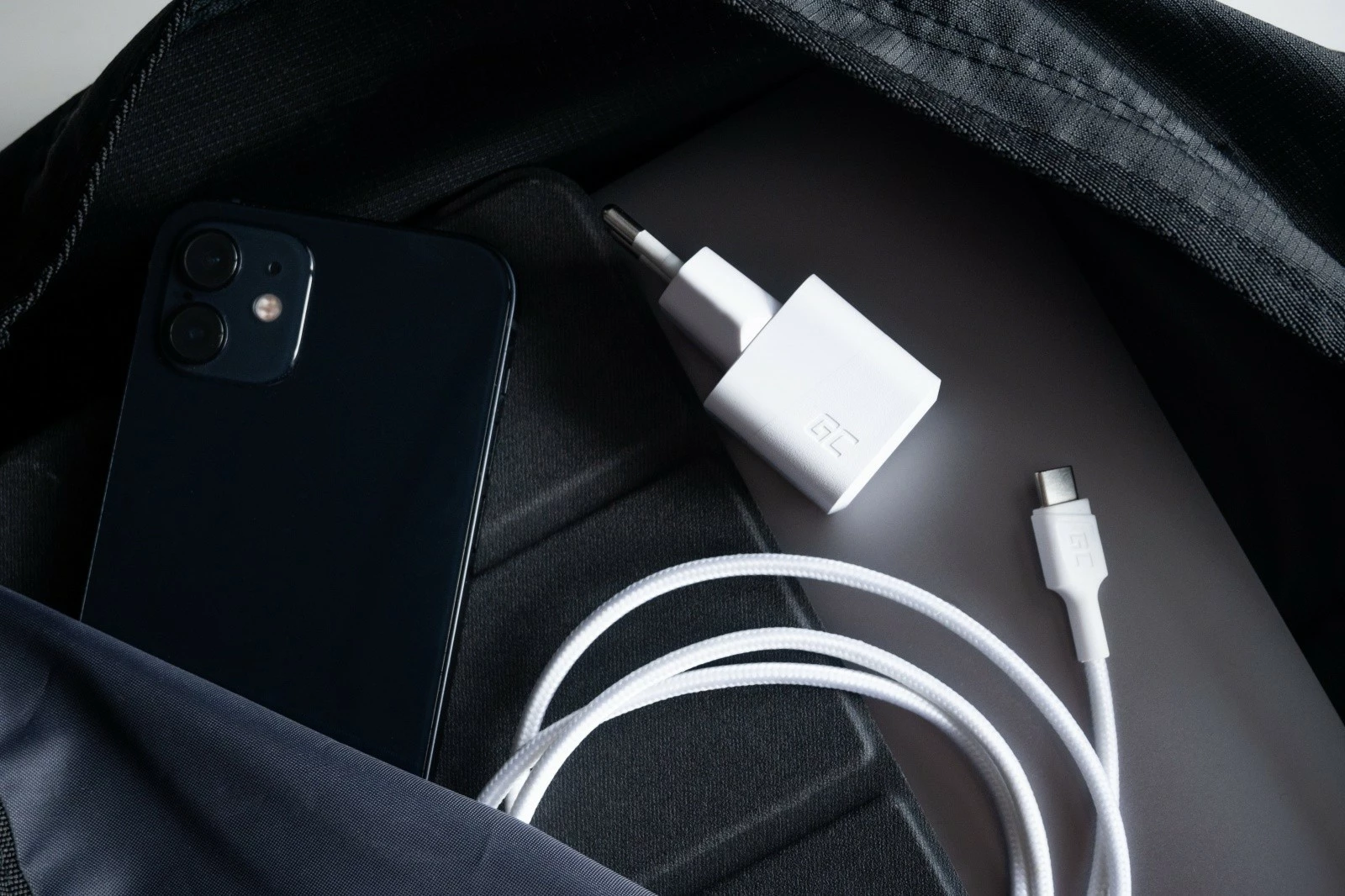 Karikues muri Green Cell PowerGaN 33W, USB-C, i bardhë
