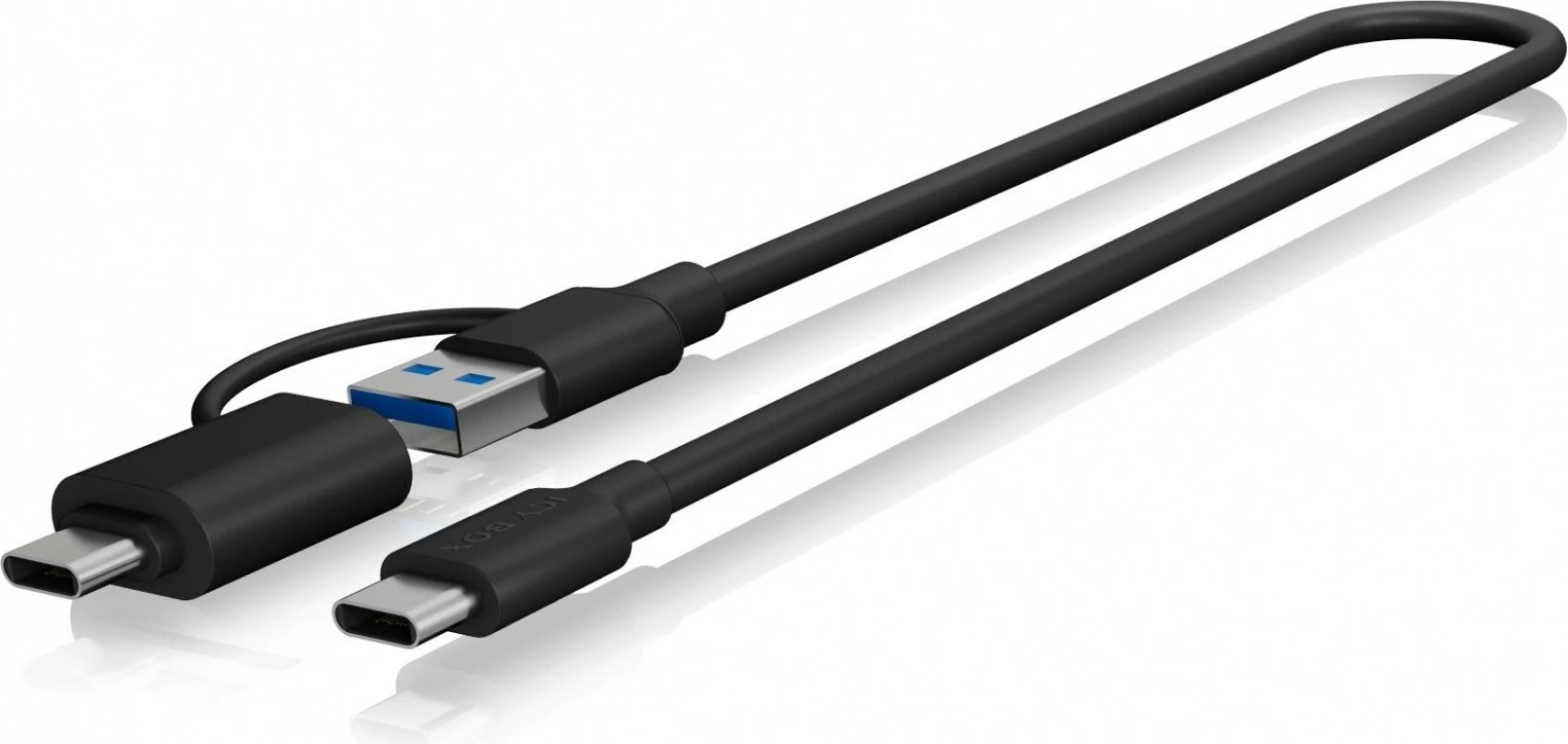 Kasë e jashtme IcyBox IB-200T-C3 për SSD/HDD 2.5", USB 3.2 Gen 1, e zezë