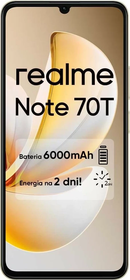 Celular Realme Note 70T 4GB/256GB gold