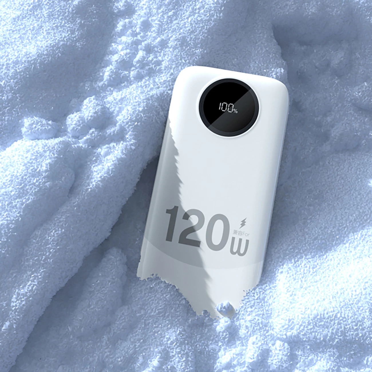 Powerbank Dudao K13Pro 10000 mAh me kabllo të integruar, Bardhë