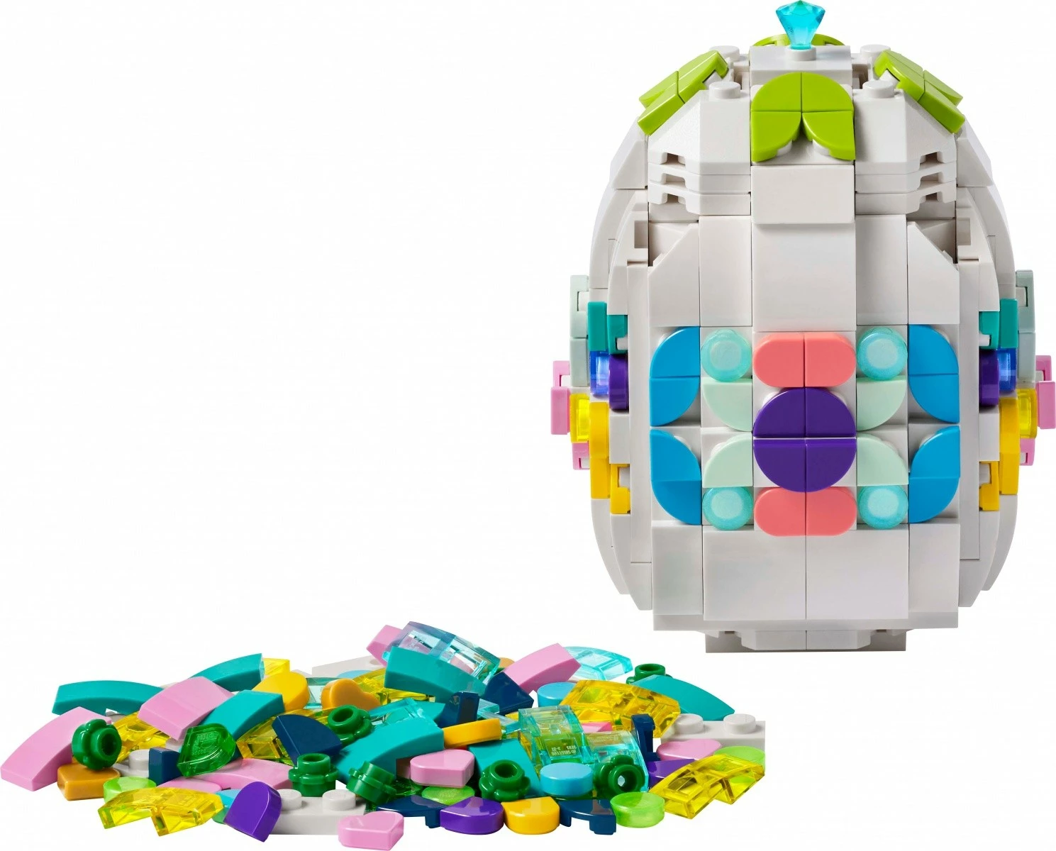 Set ndërtimi, LEGO, 40816 Decorative Easter Egg, 386 pjesë, plastikë, moshat 9+, multingjyrësh