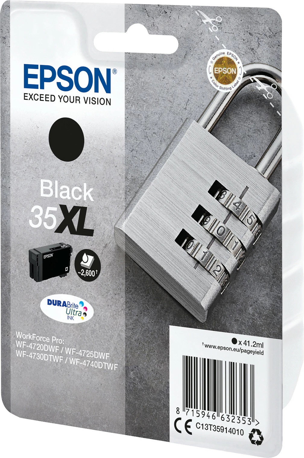 Toner Epson 35XL DURABrite Ultra, i zi, XL, 41.2ml