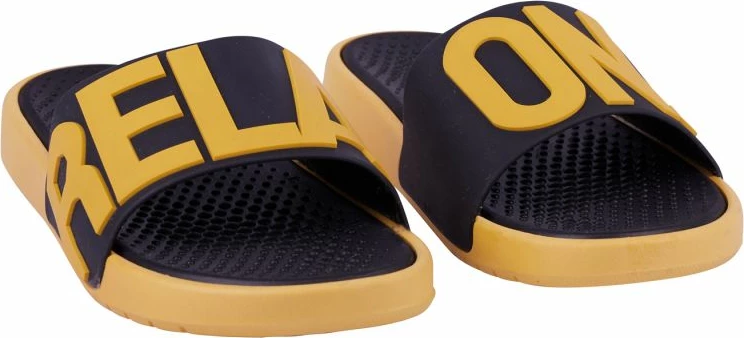 Papuqe për meshkuj Coqui, të zeza-verdhë