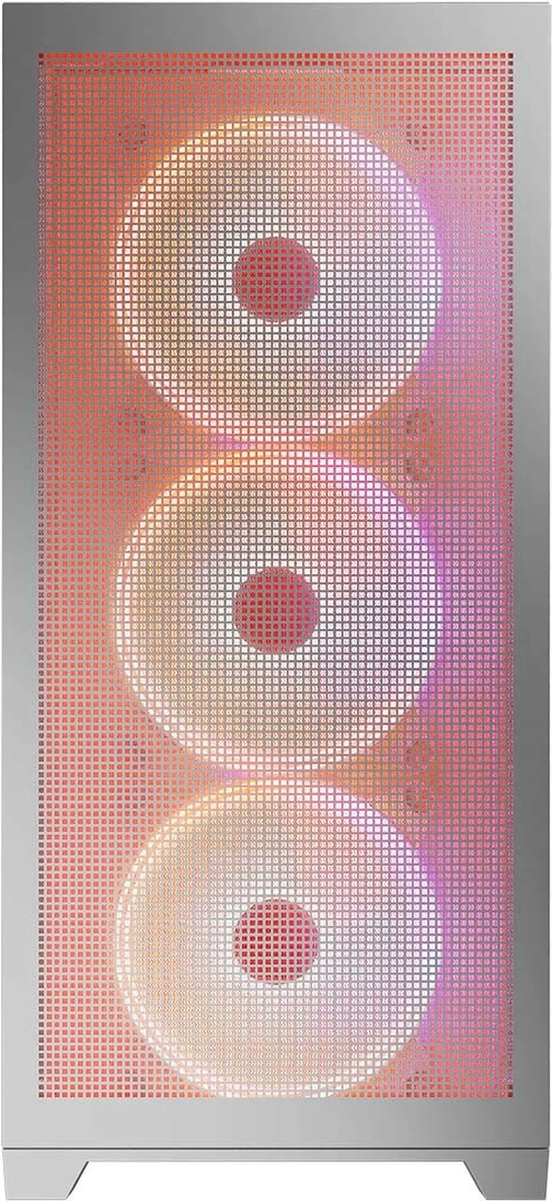 Kasë MODECOM Volcano Expanse S ARGB Midi Tower ATX/µATX/ITX me 4 ventilatorë ARGB, xham i kalitur, e bardhë