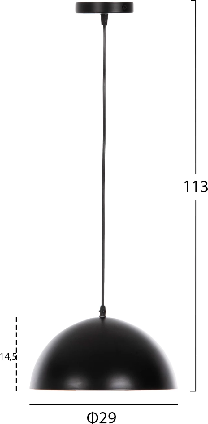 Llambë varëse tavani, FH4153, ngjyrë zezë-ari, kapak alumini, Φ29x113H cm