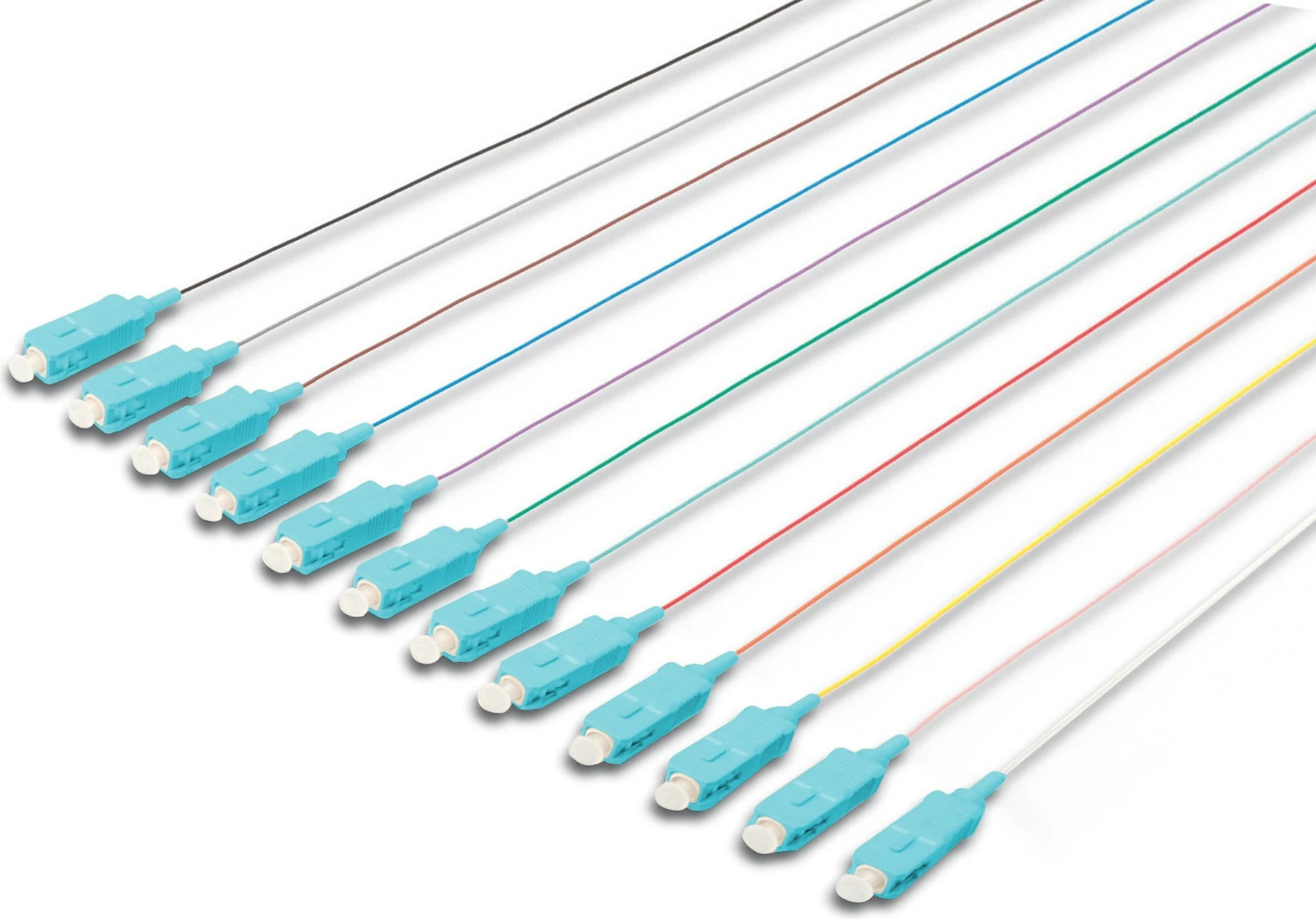 Pigtail optik Digitus SC OM3, 2m, multikolor