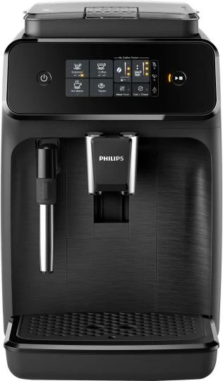 makinë kafeje, Philips, Series 1200 EP1220/00, automatike, 15 bar, depo uji 1.7–2.1L, për kokrra kafeje, me kapuçinator, e zezë