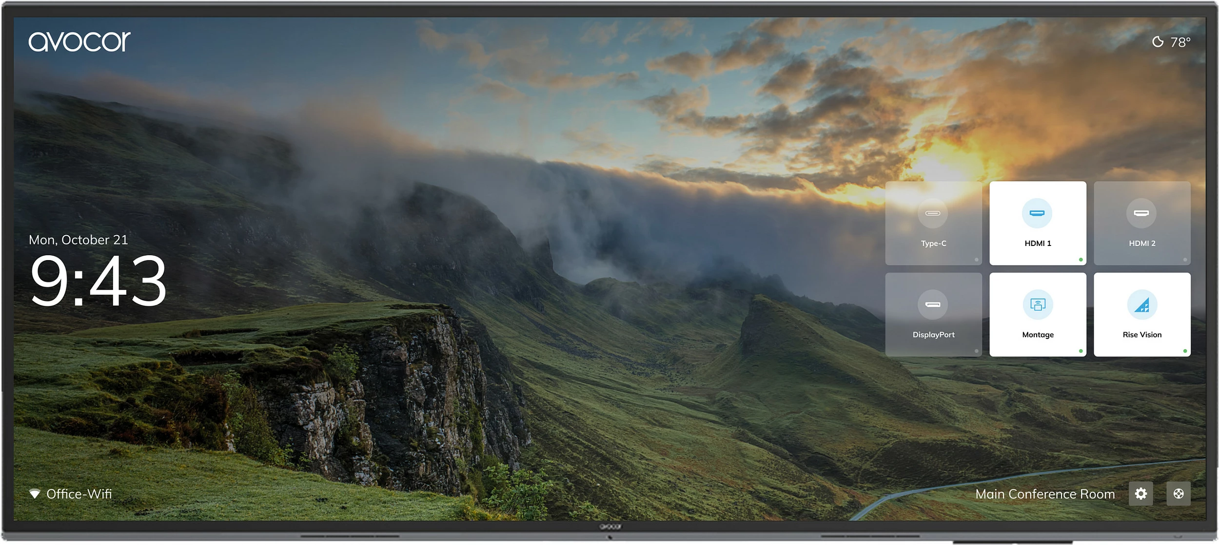 Ekran i madh format AVOCOR L Serie AVL-1050-D, 105 inç, 5120x2160, 4x HDMI, USB Type-C