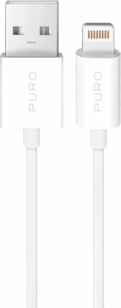 Kabllo Puro PUCAPLT12W2MTWHI, USB-A në Lightning, 2m, e bardhë